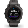 Часы GARMIN FENIX 7X PRO - SAPPHIRE SOLAR EDITION CARBON GRAY DLC TITANIUM WITH VENTED TITANIUM BRACELET 010-02778-30
