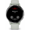 Часы VENU 3S SILVER STAINLESS STEEL BEZEL WITH SAGE GRAY CASE AND SILICONE BAND 010-02785-01