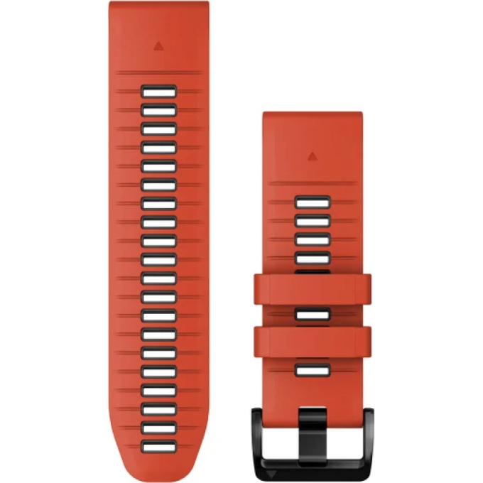 Ремешок для смарт часов GARMIN QUICKFIT 26 WATCH BANDS FLAME RED/GRAPHITE SILICONE 11645