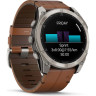 Смарт-часы GARMIN FENIX 8 AMOLED 51 мм SAPPHIRE TITANIUM WITH CHESTNUT LEATHER BAND 010-02905-40